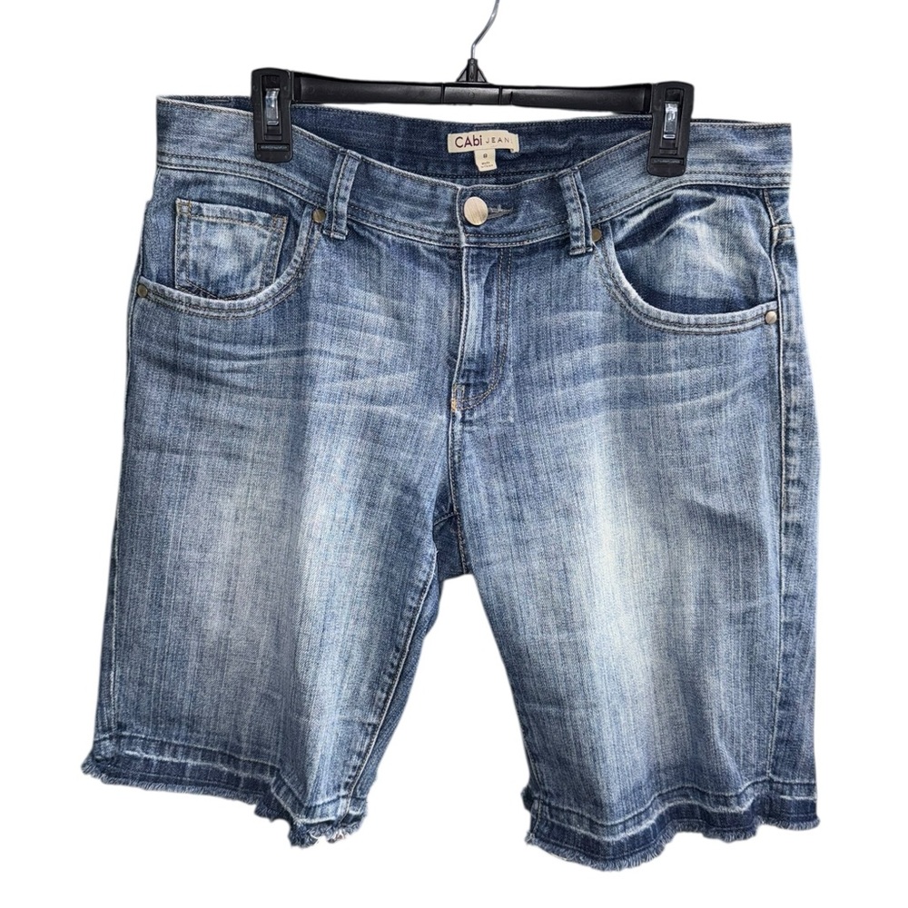 CAbi Blue Denim Jean Shorts Size 8